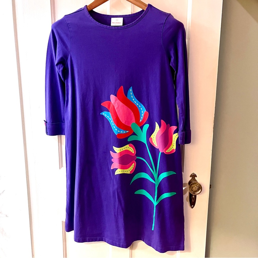 Girls Hanna Andersson size 160 crew neck t-shirt dress